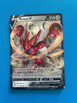 Scizor V 118/189 Swsh03: Darkness Ablaze Holo - English - Pokemon TCG - Image 1