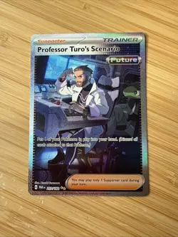 Pokemon Card TCG - Professor Turo's Scenario 257/182 - Paradox Rift - SIR - NM ⭐ - Image 1