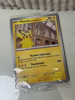 Pokemon x London Natural History museum Pikachu at the Museum Promo Jumbo Card - Image 2