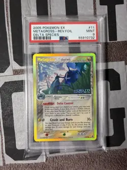 2005 POKEMON EX DELTA SPECIES #11 METAGROSS-REVERSE HOLO - PSA 9 🔥 - Image 1
