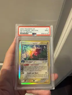 2005 POKEMON EX DELTA SPECIES #11 METAGROSS-REVERSE HOLO - PSA 9 🔥 - Image 2