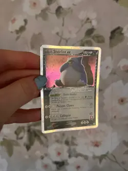 RARE 2004 POKEMON TCG EX TEAM ROCKET RETURNS #104 ROCKET'S SNORLAX EX HOLO Card - Image 1