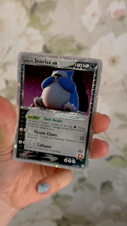 RARE 2004 POKEMON TCG EX TEAM ROCKET RETURNS #104 ROCKET'S SNORLAX EX HOLO Card - Image 2