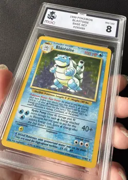 Pokemon Blastoise TCG Holo Rare Card Base Set Unlimited 1999 002/102 - Image 3