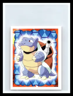 💥 POKEMON SERIES 1 MERLIN TOPPS STICKER # 9 BLASTOISE YEAR 1999 - Image 1