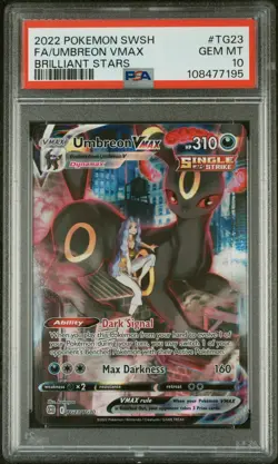 Pokemon Umbreon VMAX TG23 Brilliant Stars PSA 10 English - Image 1