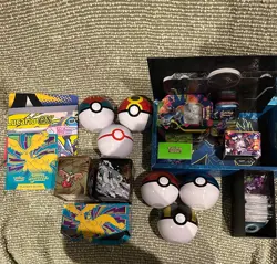 Pokemon TCG bundle joblot / tins / pokeballs / accessories / upc - Image 1