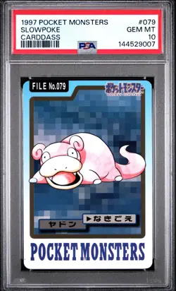 PSA 10 2026 CERT SLOWPOKE 1997 POCKET MONSTERS CARDDASS #079 - Image 1