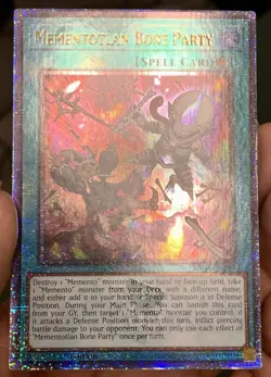 Yugioh Mementotlan Bone Party RA04-EN099 Quarter Century Secret Rare NM w/Track - Image 4
