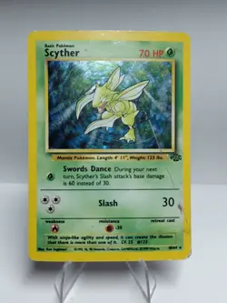 Pokemon Scyther TCG Jungle Holo Card 10/64 Unlimited Rare - Image 1