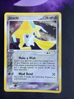 Pokemon TCG Jirachi Holo Rare Card 8/101 EX Hidden Legends 2004 - Image 1