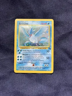 Pokemon TCG Articuno 2/62 Fossil Holo Unlimited Rare Card - Image 1