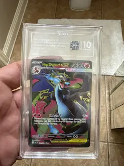2025 Pokemon Phantasmal Flames MEGA CHARIZARD X EX Holo Rare Card 109/94 TAG 10 - Image 1