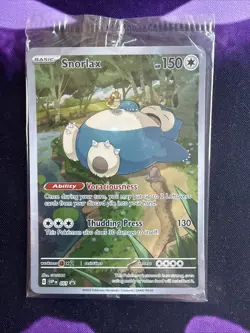 Snorlax SVP EN 051 Black Star Promo Scarlet & Violet Pokemon 151 Card - SEALED - Image 1