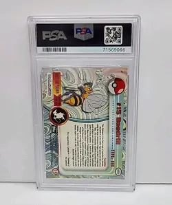 PSA 8 Beedrill #15 Topps T.V. 1999 Pokemon Card Graded Near Mint - Image 3