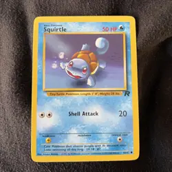 Squirtle 68/82 Team Rocket Non Holo Pokemon Card LP combined shipping - Image 1