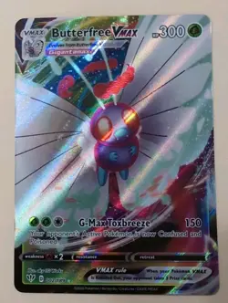 Butterfree VMAX 002/189 Swsh03: Darkness Ablaze Holo Pokemon Card TCG NM - Image 1