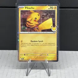 2026 Pokemon Pikachu Stamped Pokemon Day 30th Anniversary Promo Card 051/162 💎 - Image 1