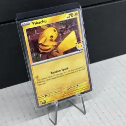 2026 Pokemon Pikachu Stamped Pokemon Day 30th Anniversary Promo Card 051/162 💎 - Image 3