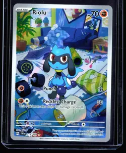 2023 Scarlet & Violet Riolu #215 Illustration Rare Pokemon Card - Image 1