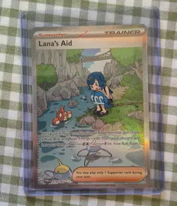Pokemon TCG Lana's Aid Supporter Trainer TWM 219/167 Holo English Card - Image 1