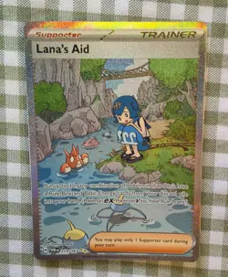 Pokemon TCG Lana's Aid Supporter Trainer TWM 219/167 Holo English Card - Image 3