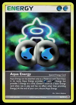 Pokemon Card - Aqua Energy Team Magma vs Team Aqua 86/95 Reverse Holo Uncommon - Image 1