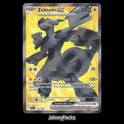 Zekrom ex 158/086 - 2025 Black Bolt Full Art Ultra Rare - Pokemon Card NM - Image 1