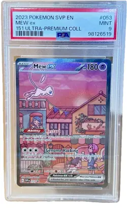 Pokemon Mew ex SV: Scarlet & Violet Promo Holo Card 053 PSA 9 English - Image 1