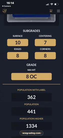 Pokemon TCG SWSH261 Charizard VMAX Holo Black Star Promo Card Ace 8 (OC) - Image 3