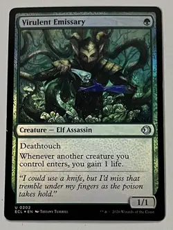 MTG Lorwyn Eclipsed Virulent Emissary Creature UNCOMMON FOIL #0202 - Image 1