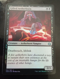 Gifted Aetherborn / Etherien doue FOIL LP ENGLISH Aether Revolt magic mtg - Image 1