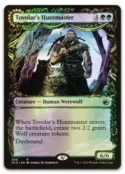 Tovolar's Huntmaster (Showcase) #306 (Foil) (NM) Midnight Hunt MID Magic MTG - Image 1