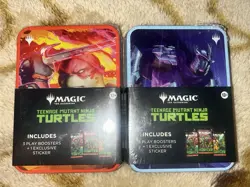 Magic The Gathering Teenage Mutant Ninja Turtles Raphael and Shredder (2) - Image 1