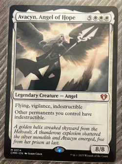 MTG Avacyn, Angel of Hope – Commander Masters #14 – From Commander Masters NM - Image 1