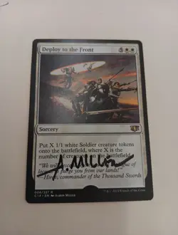 Deploy To The Front ARTIST PROOF Signed By Aaron Miller MTG - Image 1