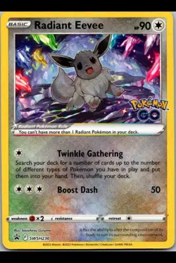 Radiant Eevee SWSH230 SWSH: Sword & Shield Promo Cards Holo - Image 1