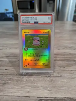 Pokemon PSA 7 NM-MT Flaaffy 27/97 EX Dragon Reverse Holofoil 2005 Foil - Image 1