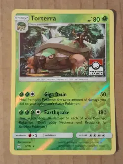 Pokemon Torterra 9/156 League Reverse Holo Promo LP-NM See Pictures - Image 1