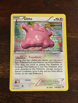 Pokemon TCG Ditto Holo Rare Boundaries Crossed 108/149 Pokemon Card L1 - Image 1
