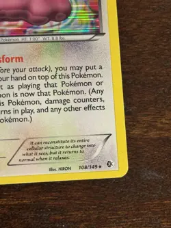 Pokemon TCG Ditto Holo Rare Boundaries Crossed 108/149 Pokemon Card L1 - Image 4