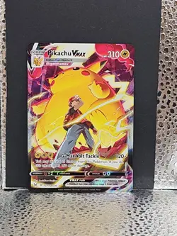 Pokemon Pikachu VMAX SWSH062 Sword & Shield Promo Full Art Holo 310 HP - Image 1