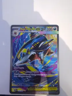 Mega Sharpedo EX 127/094 Me02: Phantasmal Flames Holo Pokemon Card - Image 1