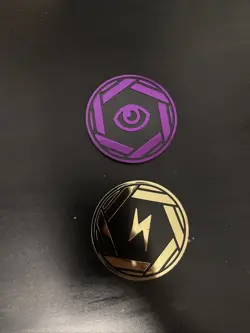 Pokemon TCG Psychic & Lightning Energy Type Jumbo Coins 151 Tins - Image 1