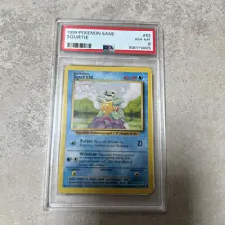 PSA 8 NM-MT 1999 Pokemon 63/102 Squirtle Base Set - Image 1