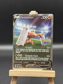 Pokemon TCG Conkeldurr V Pokemon GO Alt Art Holo Rare Mint 074/078 (P9) - Image 1