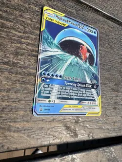 2019 P.M. MAGIKARP & WAILORD GX TAG TEAM PROMO HOLO SM166 POKEMON TCG - Image 3