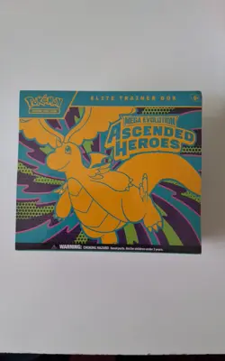 Pokemon TCG Ascended Heroes ETB Elite Trainer Box — Factory Sealed w/ Tear - Image 1