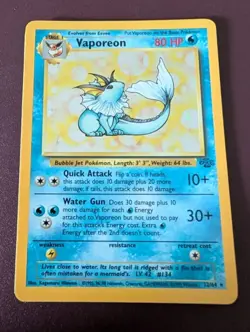 Pokemon TCG - Vaporeon 12/64 - Holo Unlimited - Jungle Unlimited - Image 1