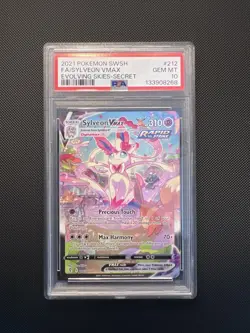 PSA 10 Sylveon VMAX 212/203 Alt Art Evolving Skies Gem Mint - Image 1